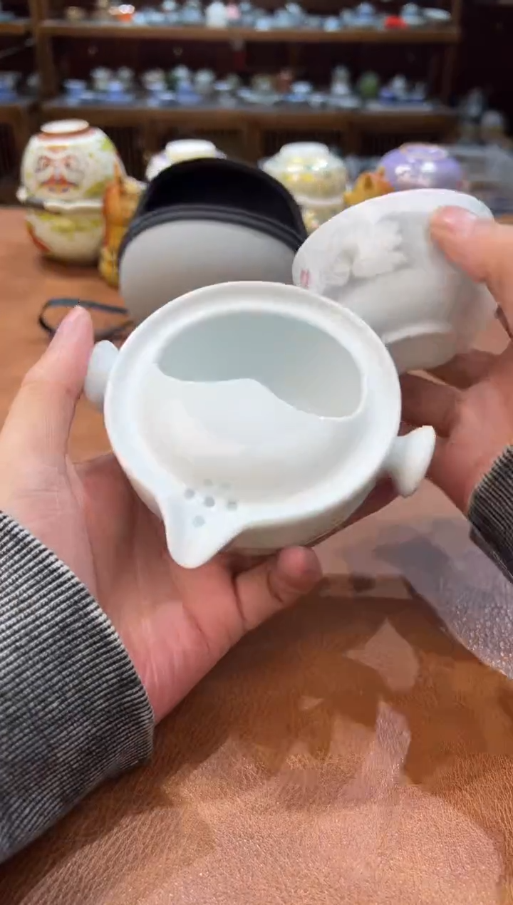 真的很便宜会开片的旅行茶具