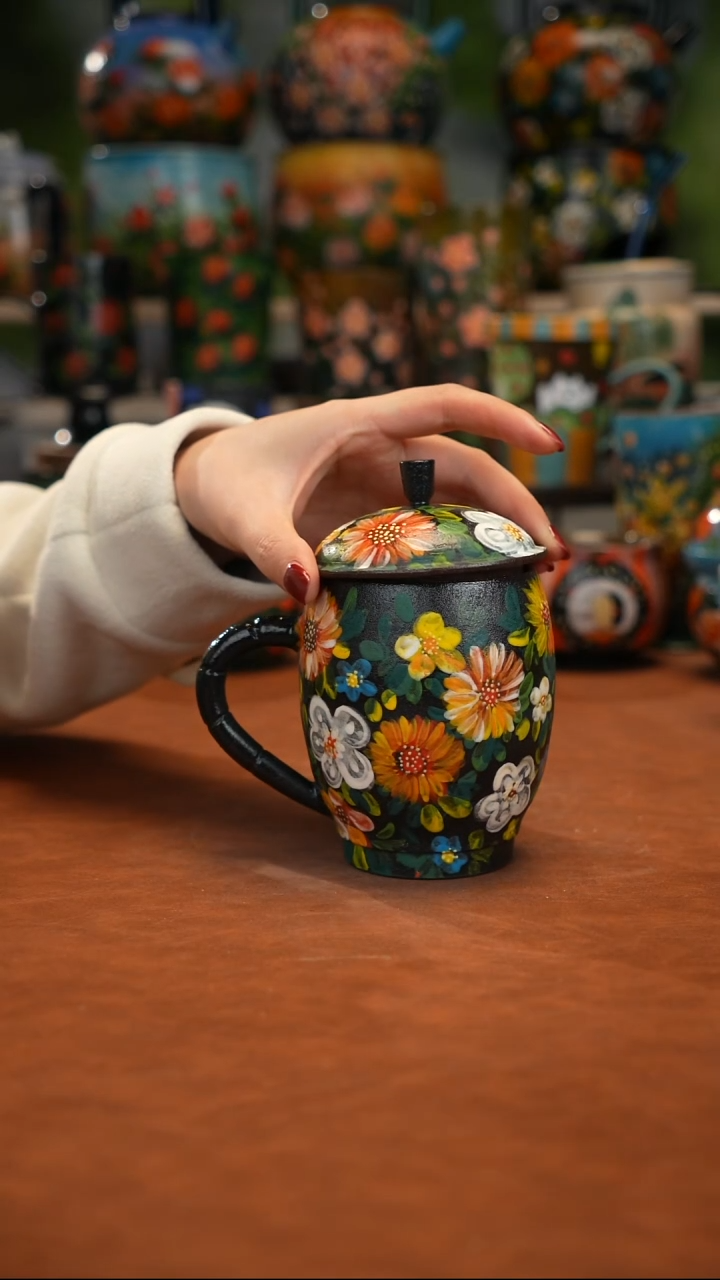 陶瓷油画手绘釉下彩