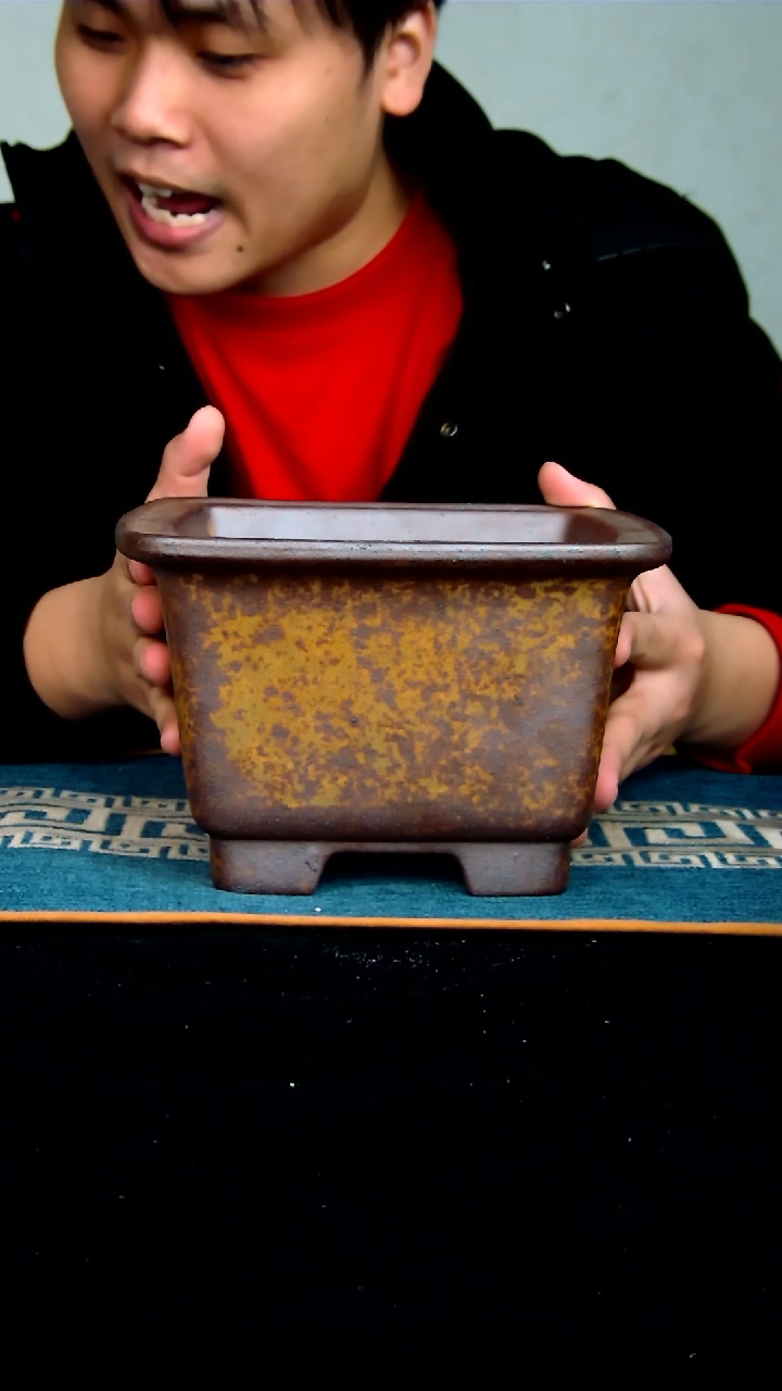 【闪购商品】紫砂花盆16*10.5内径紫砂花盆