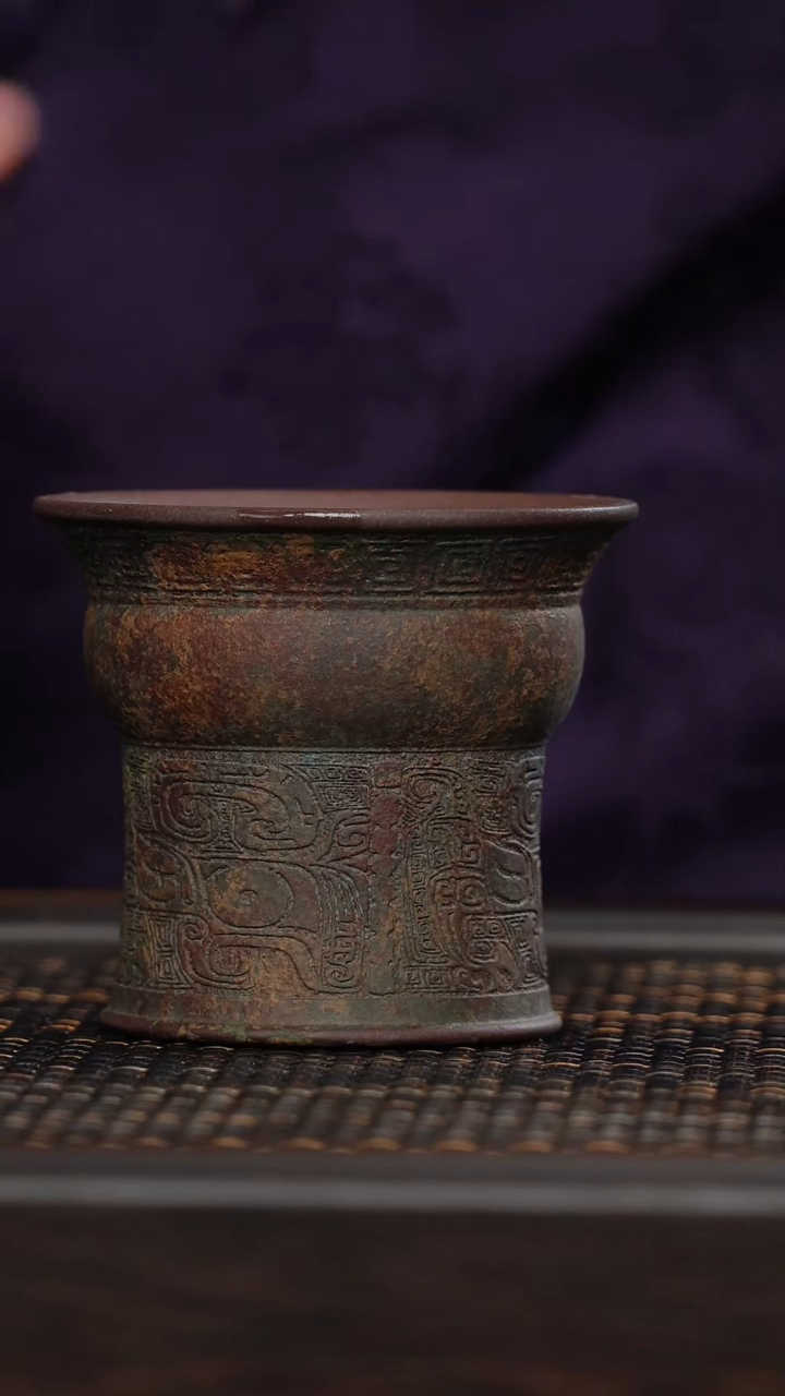 【闪购商品】紫砂茶杯非遗茶器-紫青铜器