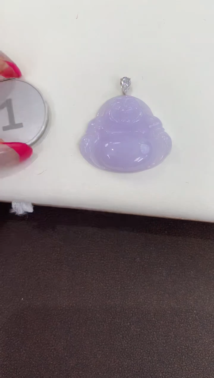 颈饰18K金镶嵌翡翠天然缅甸a货翡翠(多样性发其一)