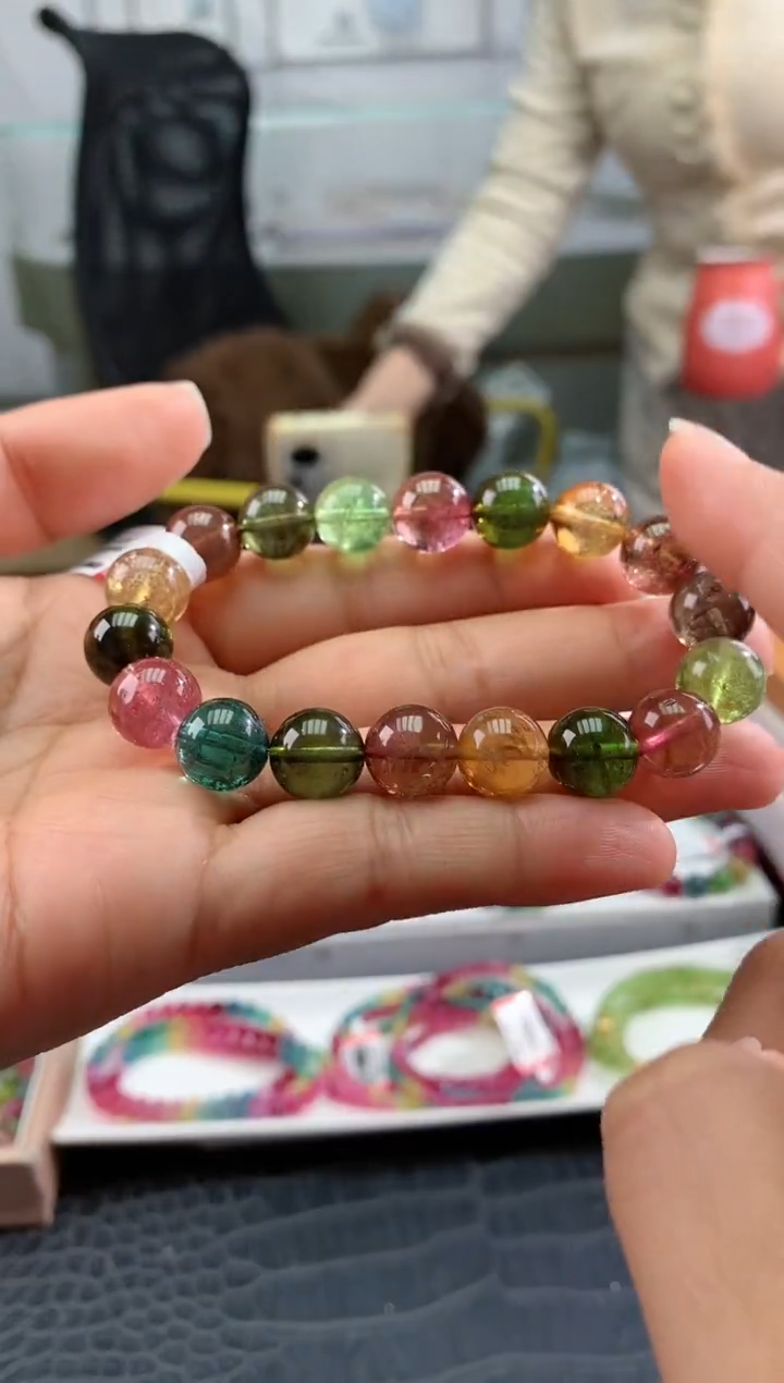 【闪购商品】碧玺手串未镶嵌多样性发一条