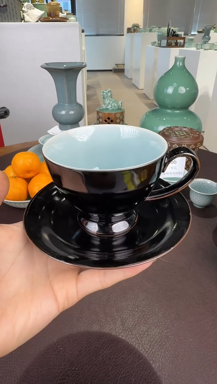 青瓷手工茶器包邮
