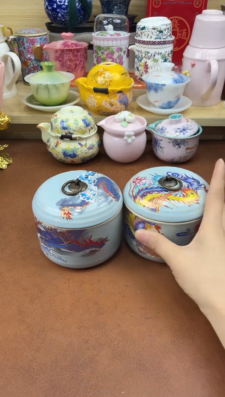 陶陶瓷茶具摆件旅行套组