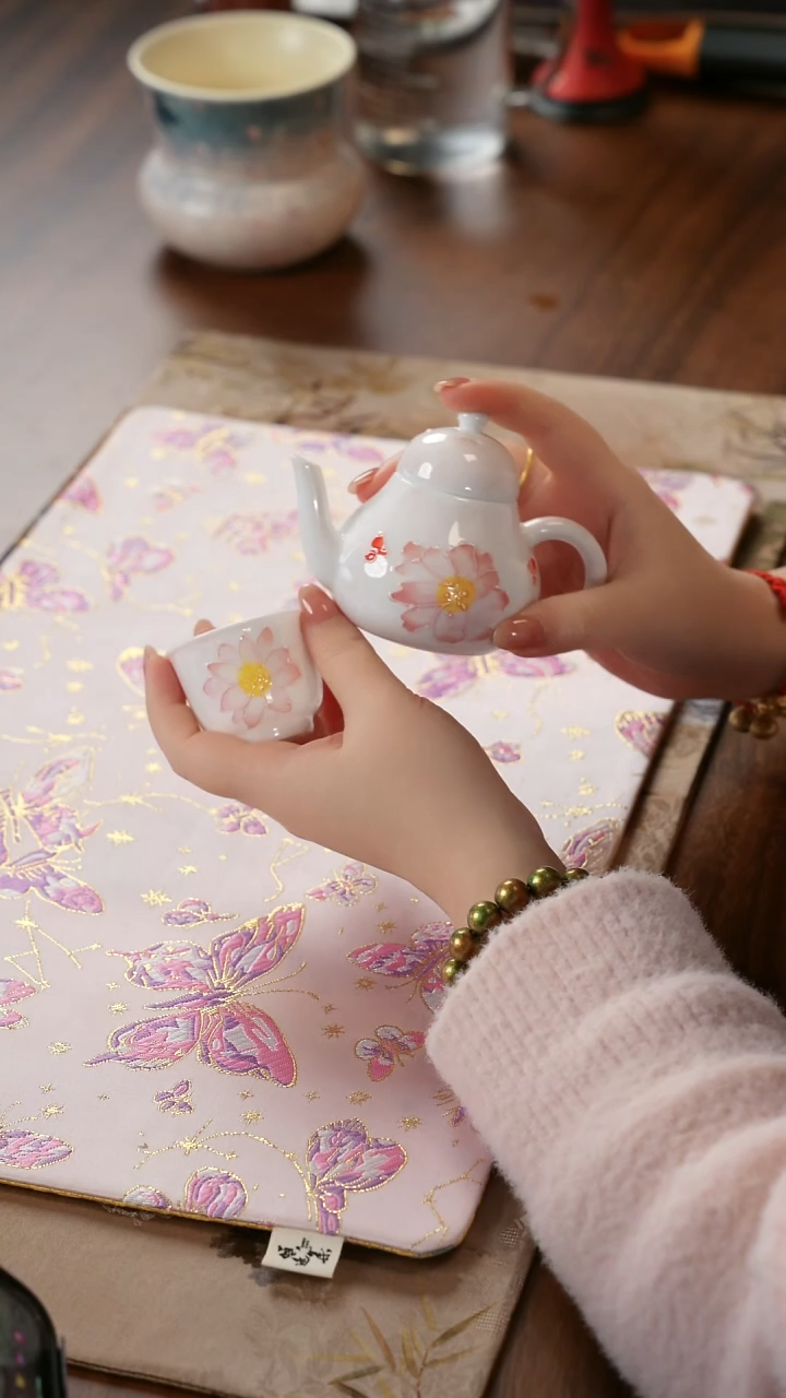 青云茶斋陶瓷茶具樱花1壶+1杯