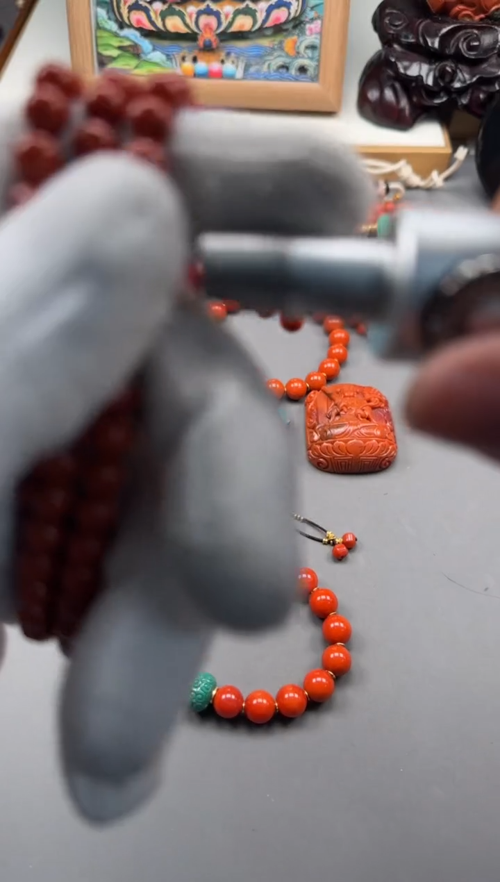 【闪购商品】南红玛瑙手串手串18K金镶嵌手串手串