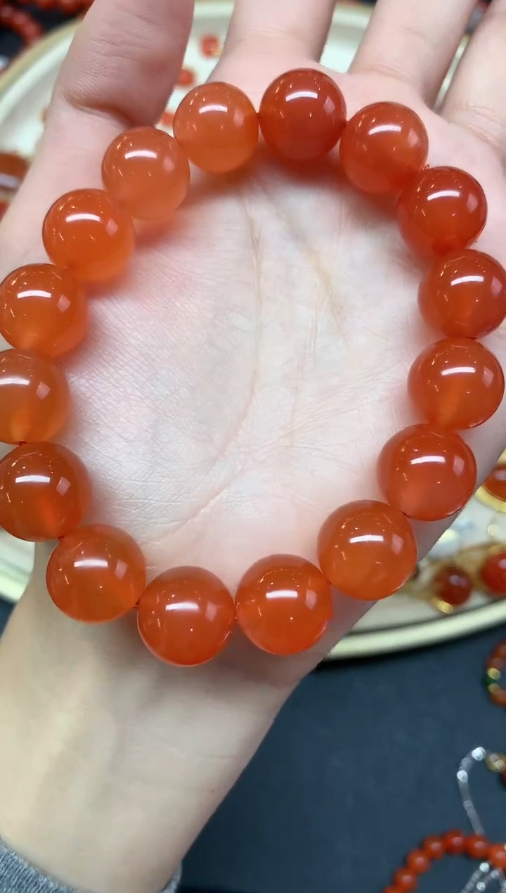【闪购商品】南红玛瑙手串未镶嵌手串A163|3500