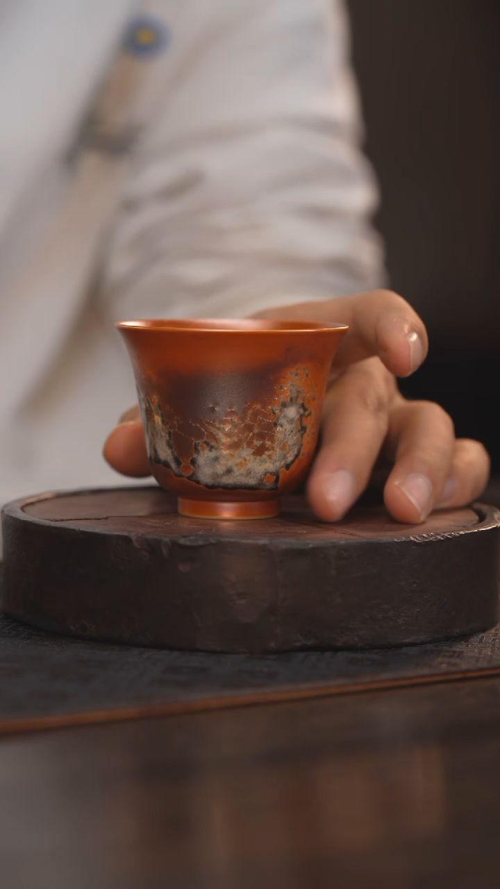 【闪购商品】杯42柴房陶瓷丨金红落灰单杯
