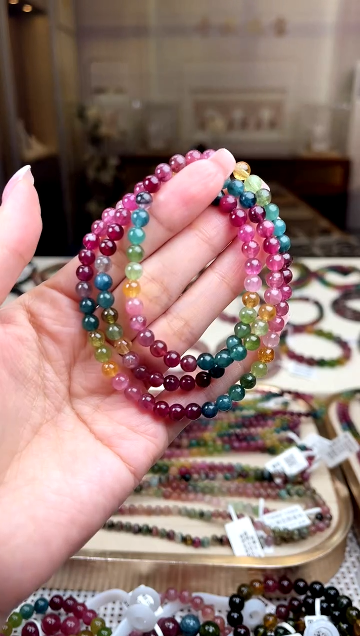 【闪购商品】碧玺/未镶嵌5mm+碧玺多圈多样性发货