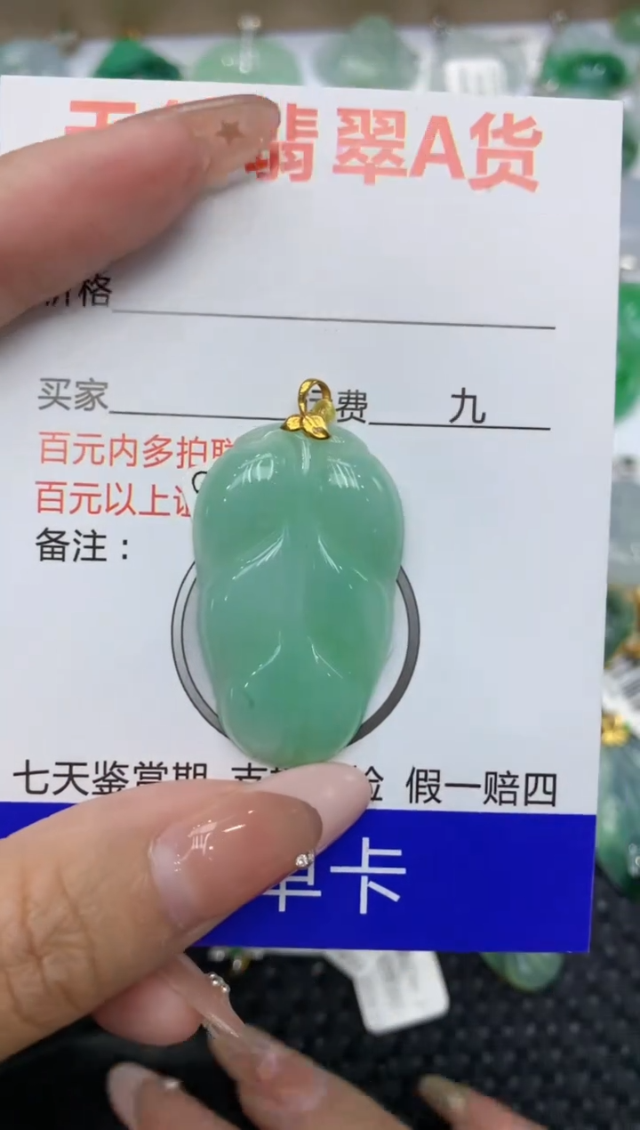【闪购商品】翡翠颈饰18K金镶嵌111111111