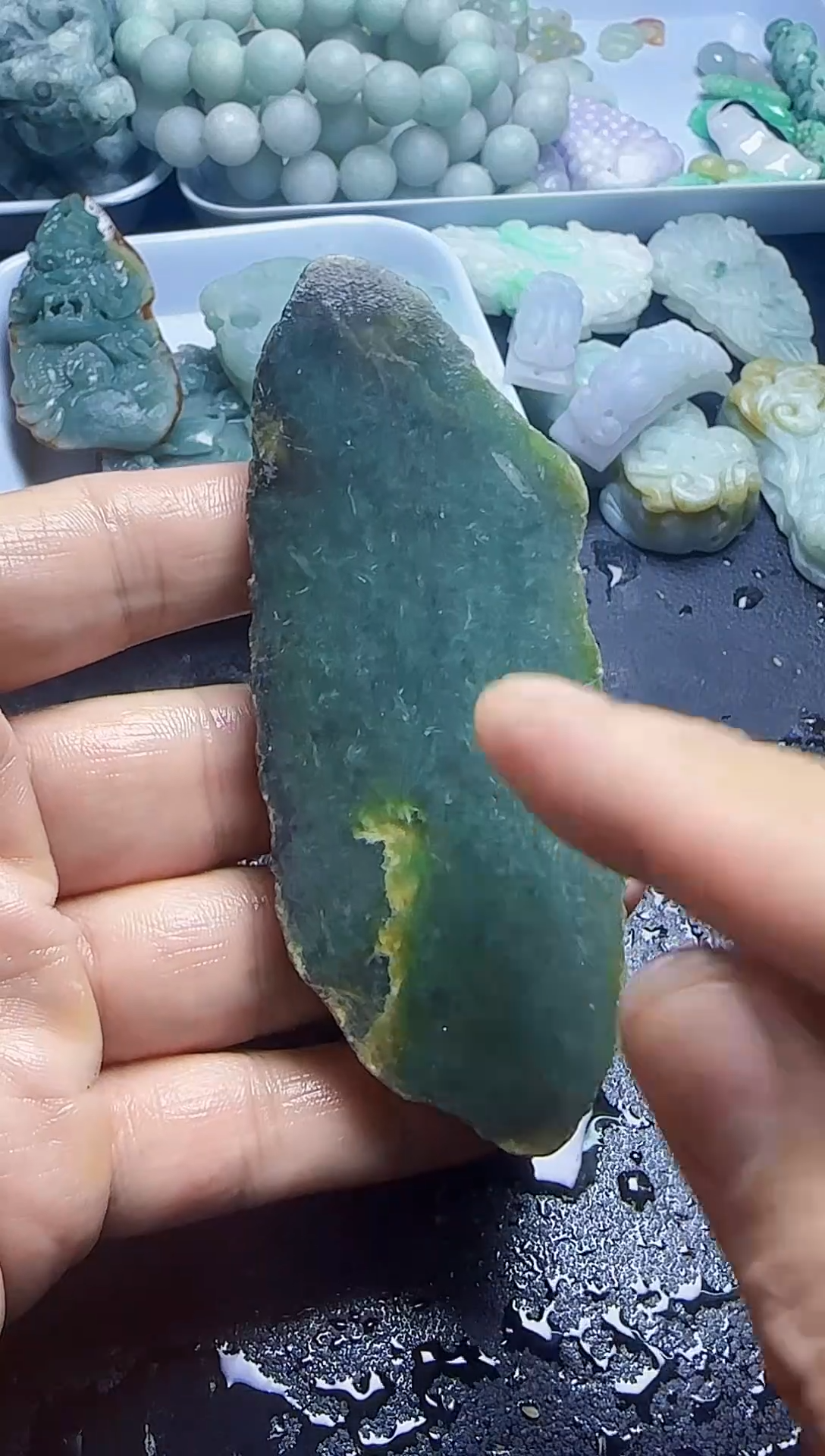 未镶嵌挂件翡翠042