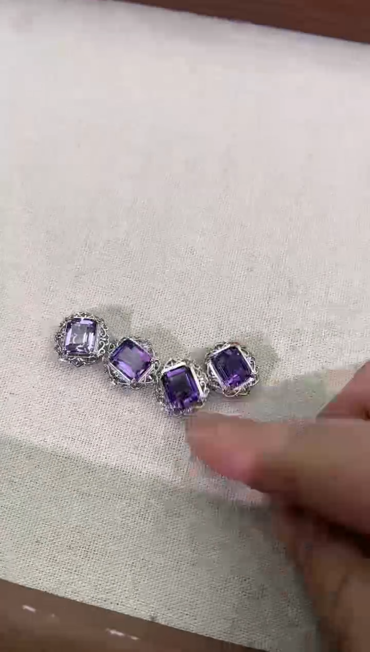 【闪购商品】紫晶吊坠(不含链)未镶嵌巴西紫水钻切（多样性发其一）