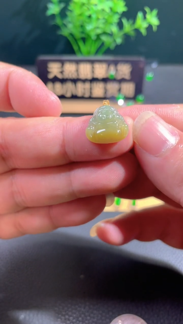 【闪购商品】翡翠颈饰18K金镶嵌翡翠