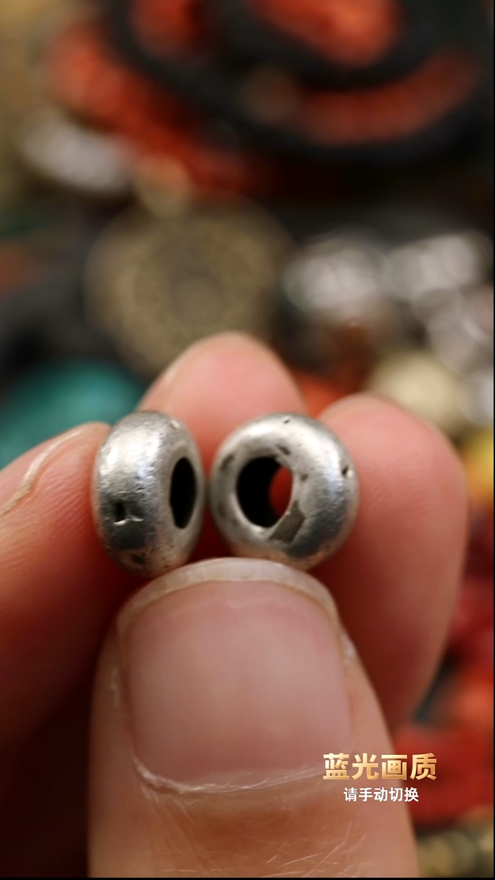 尺寸0.89老银子隔片一对