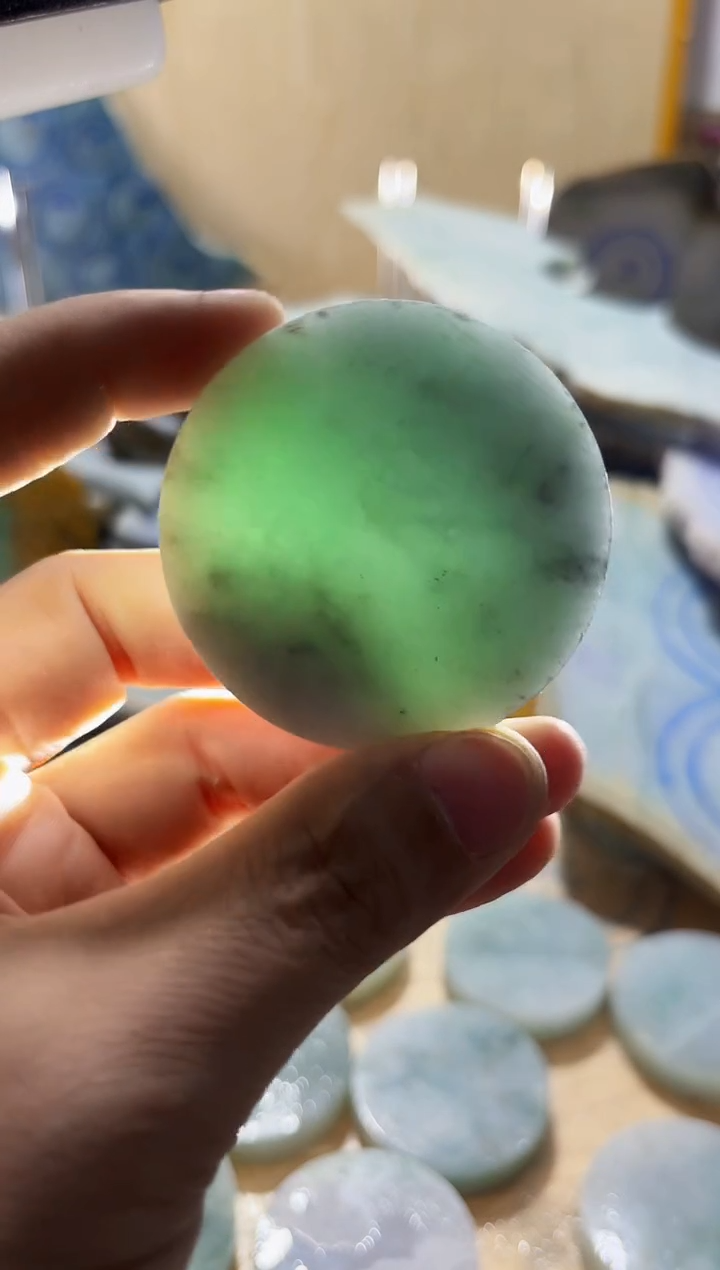 【闪购商品】翡翠颈饰未镶嵌A货闯文2607