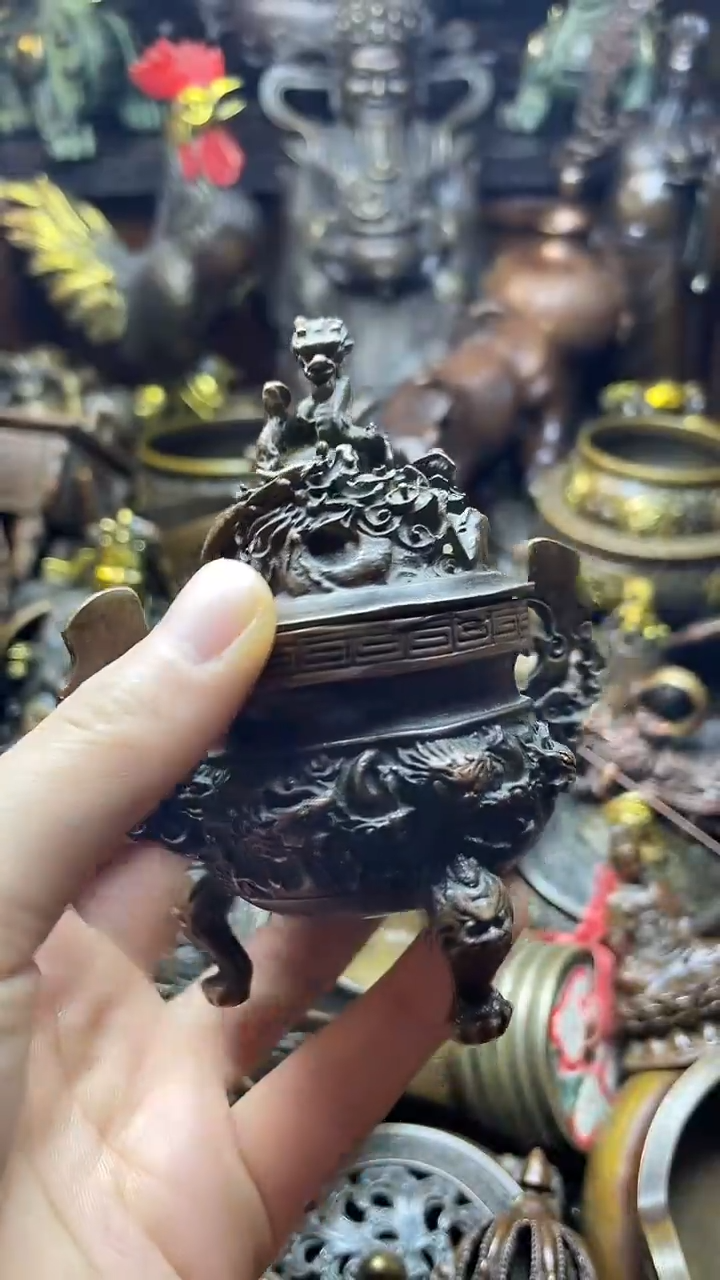 闪购链接，点击下单，有运费险，铜摆件