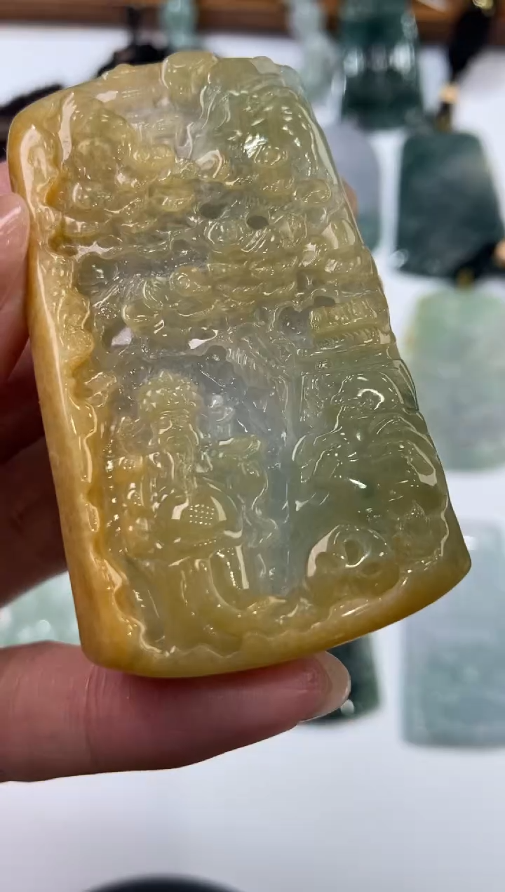 【闪购商品】翡翠未镶嵌颈饰2207501
