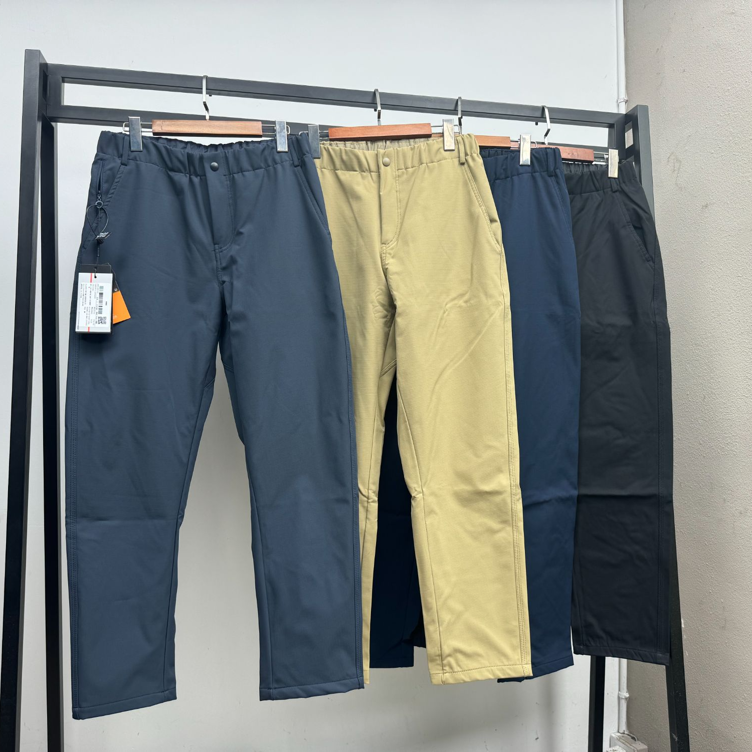 √加绒防风休闲机能裤小直筒裤男女同款休闲工装裤