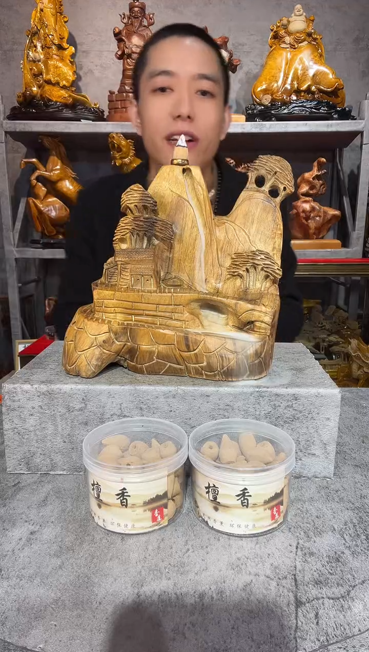 【闪购商品】金丝楠金丝楠木精工雕刻摆件