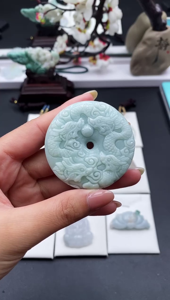 【闪购商品】翡翠颈饰未镶嵌天然缅甸A货翡翠