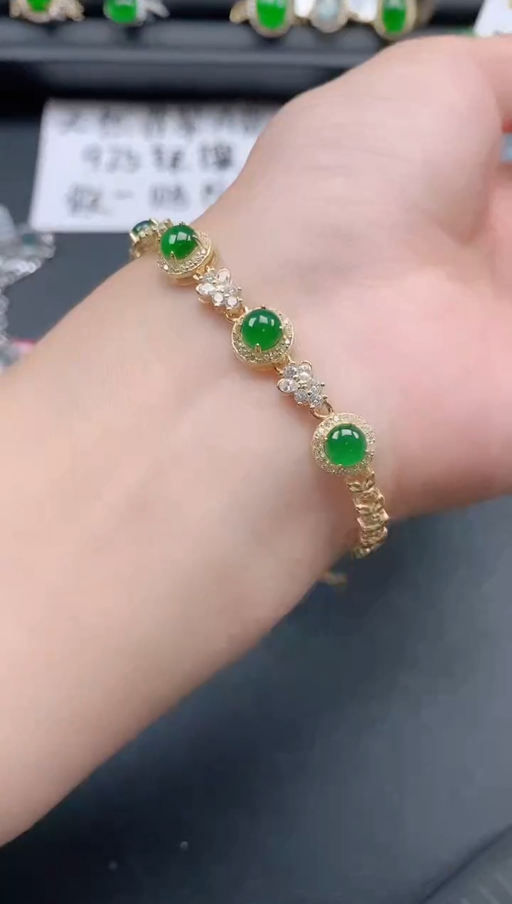 银S925镶嵌戒指翡翠11111