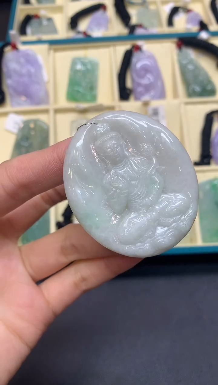 【闪购商品】定制翡翠未镶嵌大势至【无服务费】