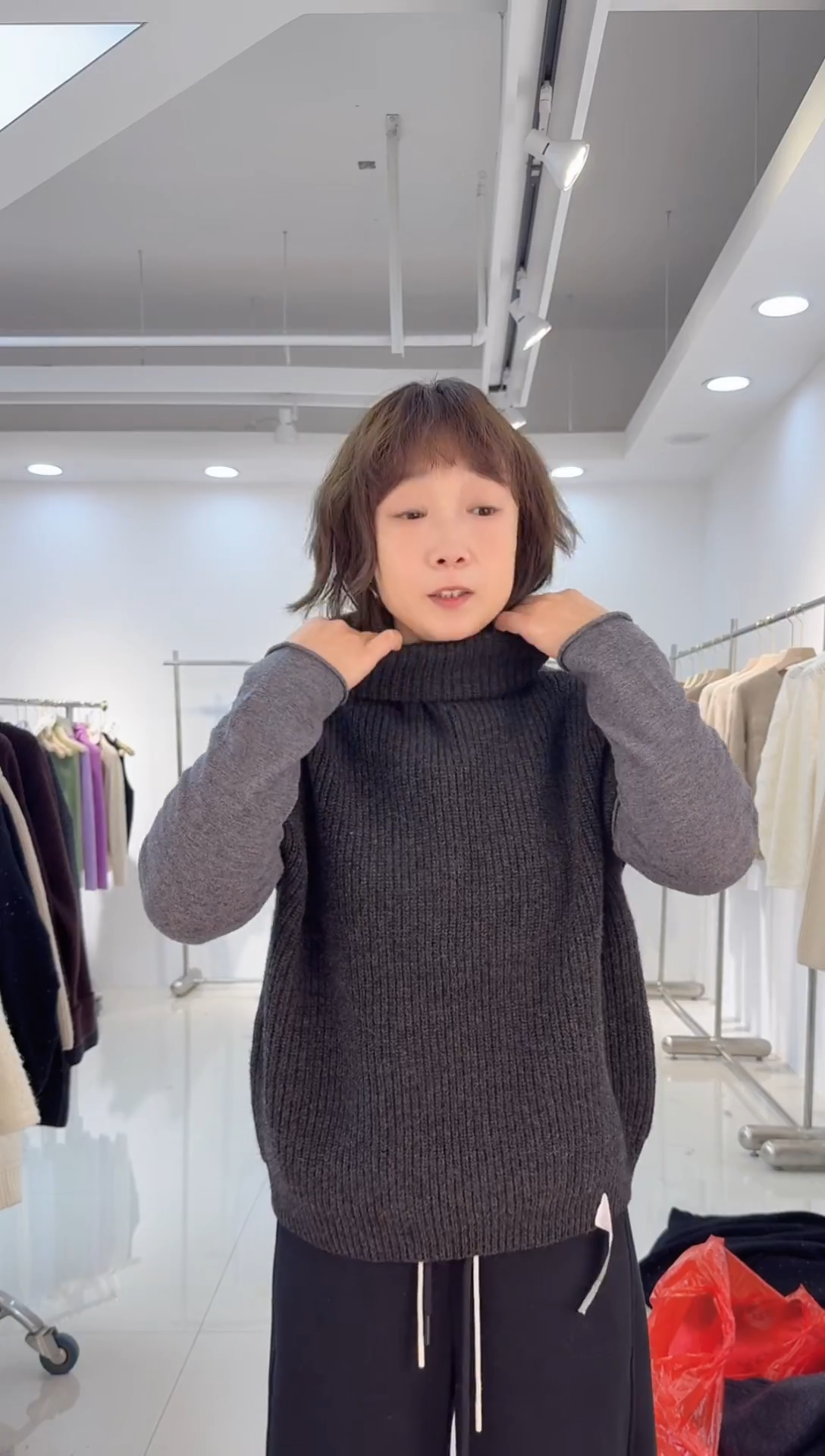 100全羊毛外套加厚