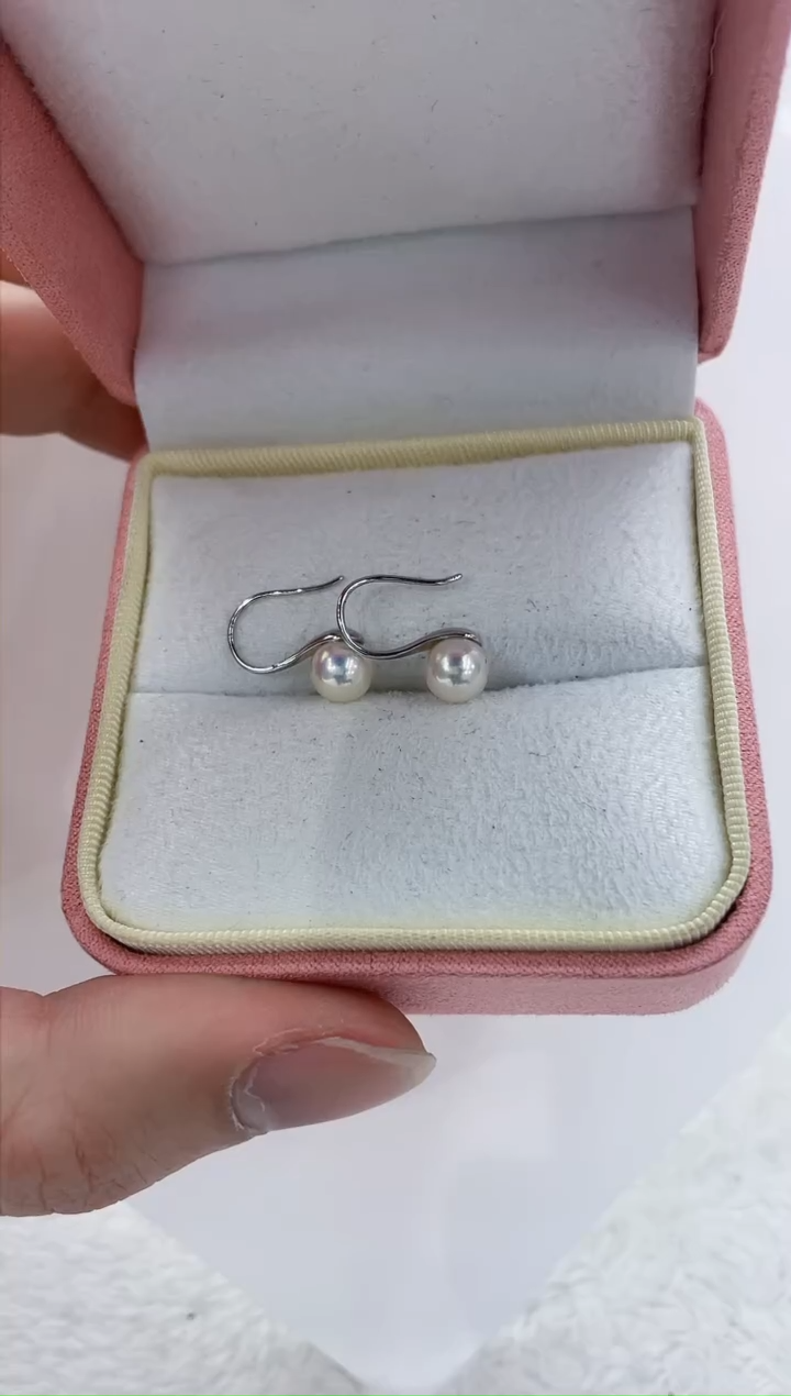 【闪购商品】海水珍珠耳饰银S925镶嵌海水珍珠耳饰