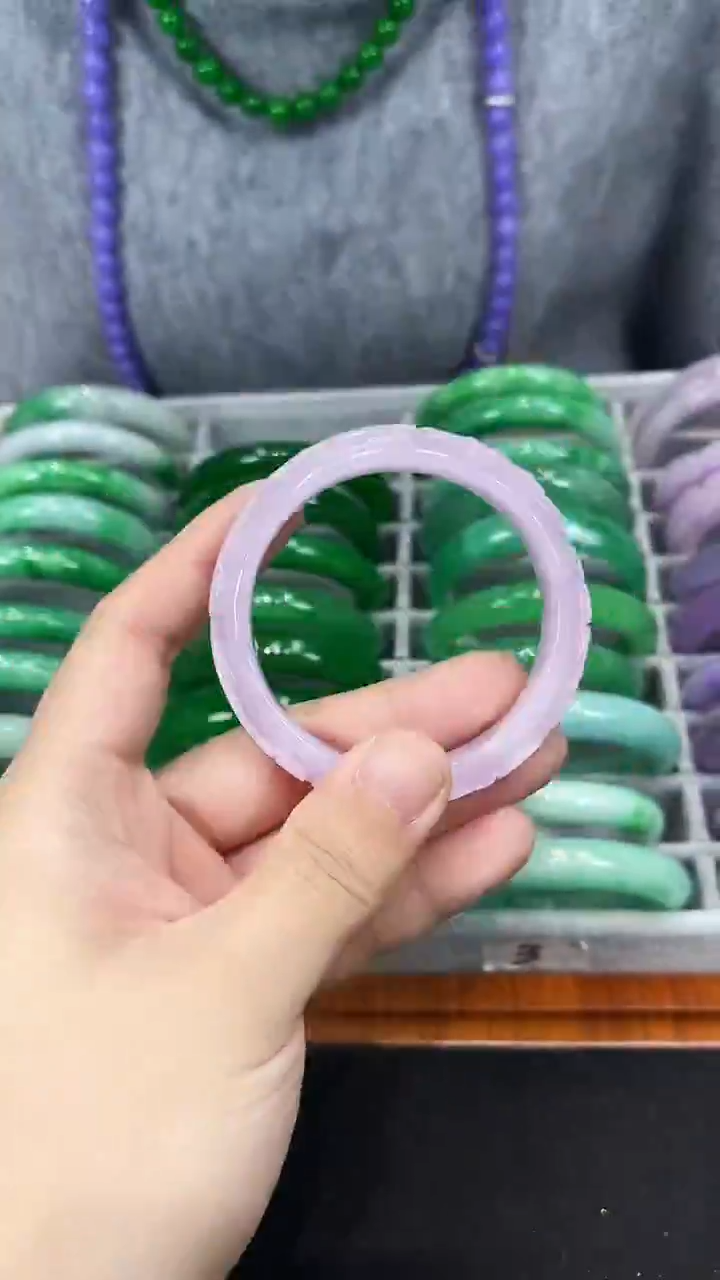 【闪购商品】砖雕s63紫罗兰手镯  圈口58