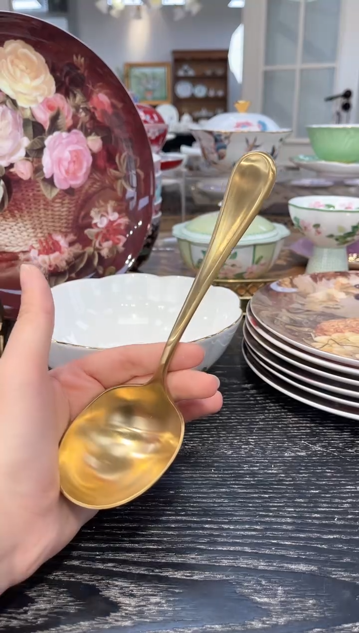 不锈钢嗦粉勺     金       