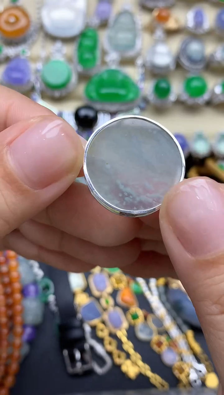 翡翠18K金镶嵌颈饰236-春日珠宝