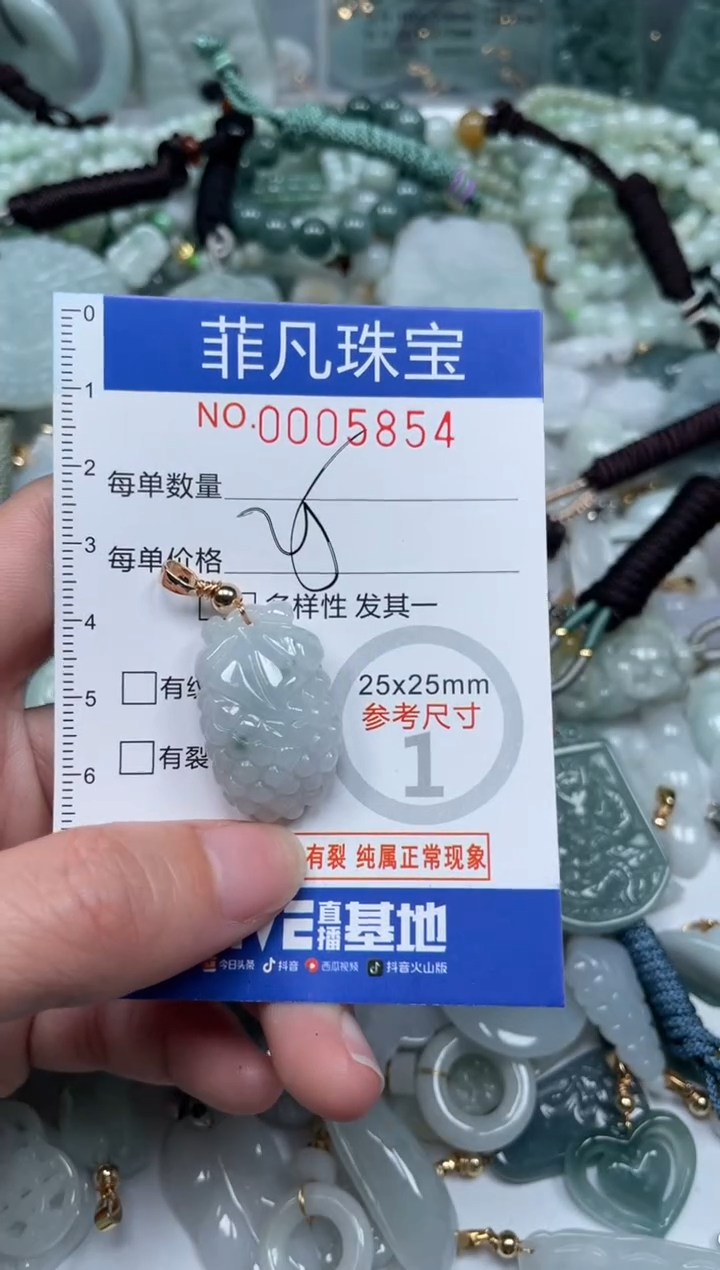 【闪购商品】翡翠颈饰未镶嵌00..5854