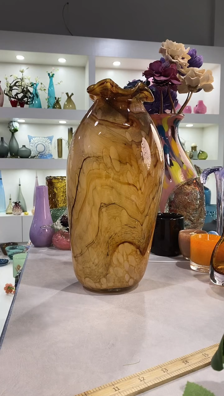 S**格慕忆家手作琉璃花瓶瑕疵