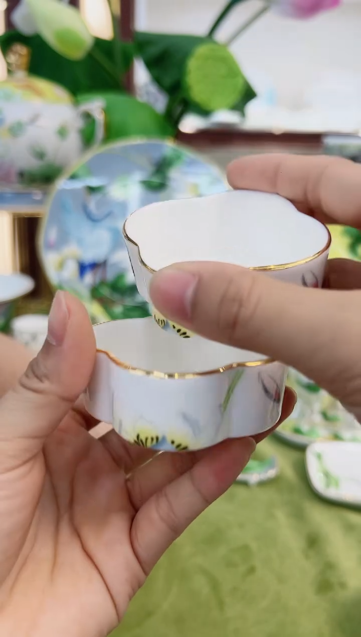 【闪购商品】骨瓷花边蘸料碟