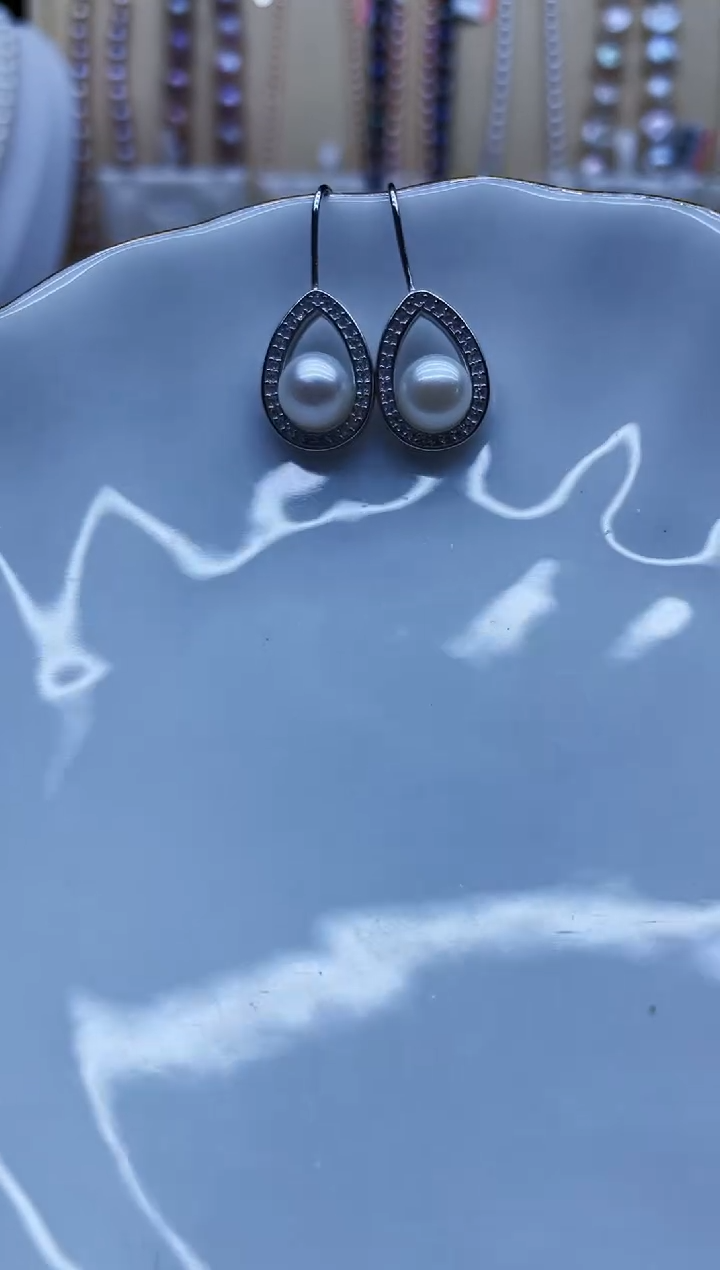 未镶嵌耳饰淡水珍珠耳钉多样性发其一
