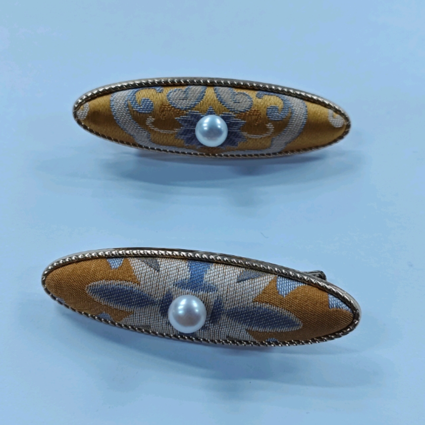 礼兰珠宝 淡水珍珠发夹7-7.5mm多样性发一