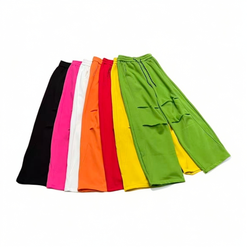 冬季阔腿裤潮流运动裤厚款复古6083休闲裤百搭宽松