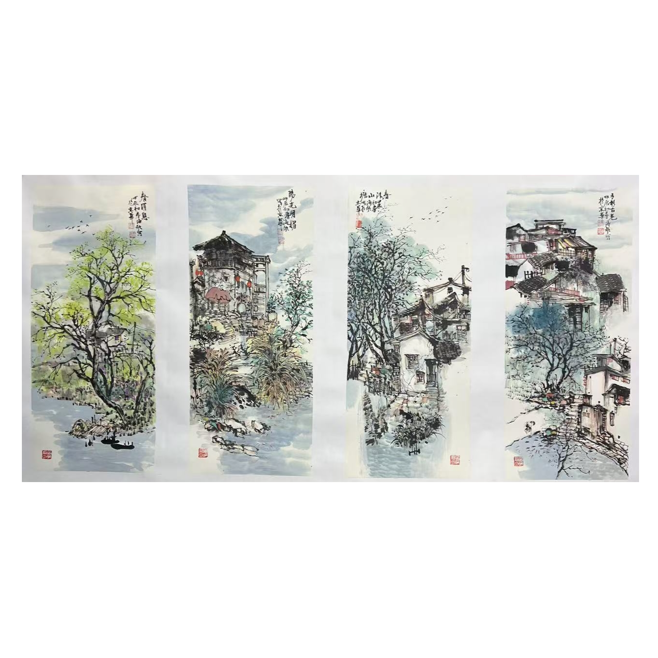 海歌老师写生山水国画作品