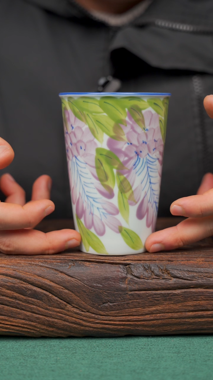 【闪购商品】瓷片38景德镇杯釉下手工手绘瓷器