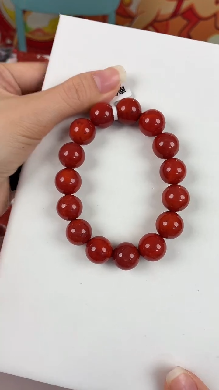 未镶嵌瓦西jh手串14+（顶）南红玛瑙（多样式发其一）