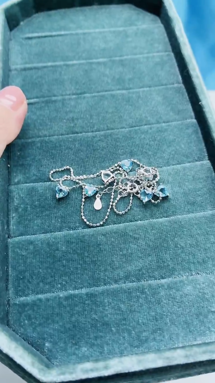 银S925镶嵌托帕石项链262ZB1112产品一个（多样性）