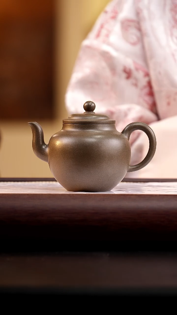  茶壶紫砂一品天青大彬莲子