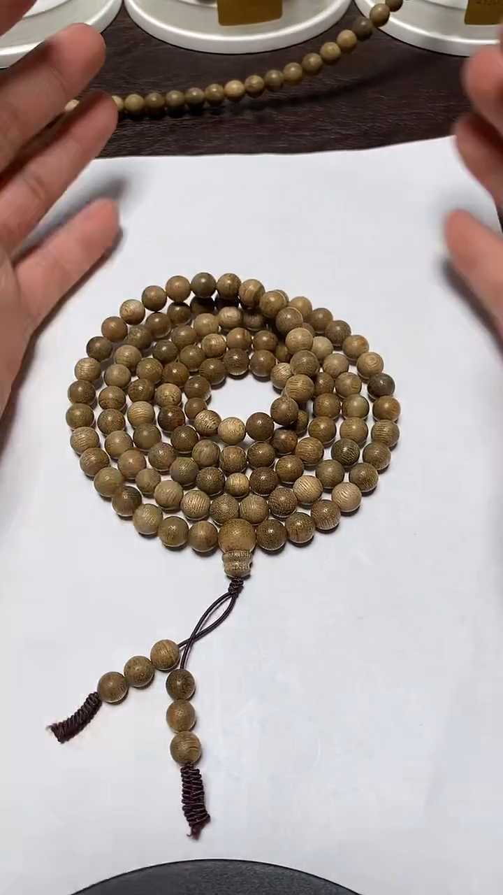沉香手串tc10033沉香天然野金星菩萨棋多圈