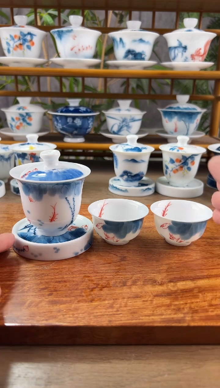 【闪购商品】全品线条莲美人备+小盖置+美人杯2个