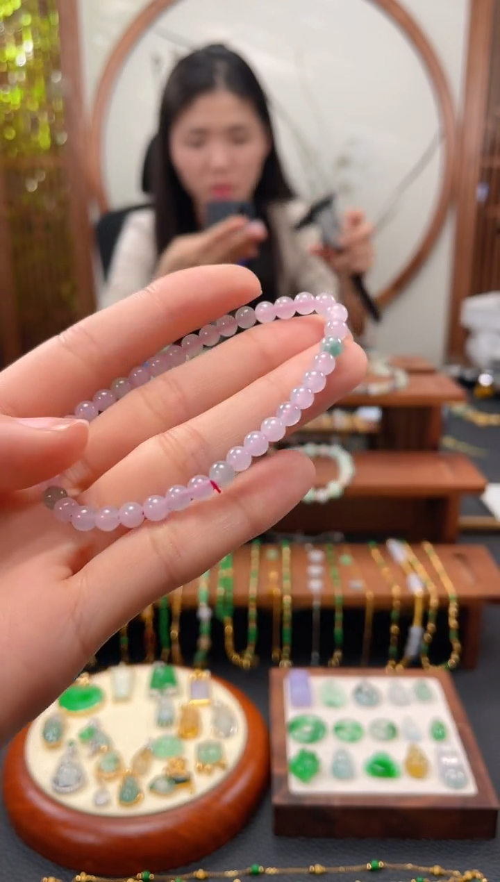 【闪购商品】翡翠套链未镶嵌一个  JK506