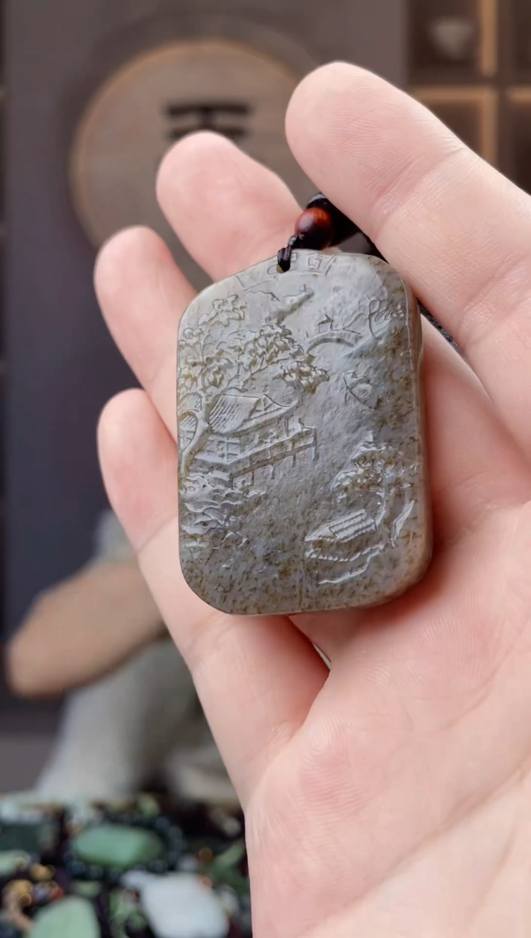 颈饰未镶嵌和田玉拍一发一，多样性发货