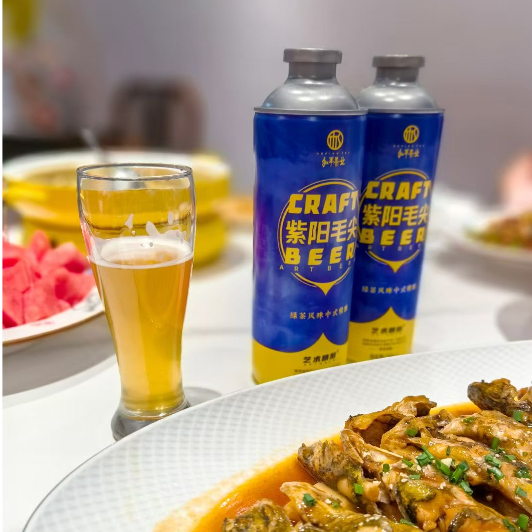紫阳毛尖绿茶中式风味精酿一箱990ml*6瓶