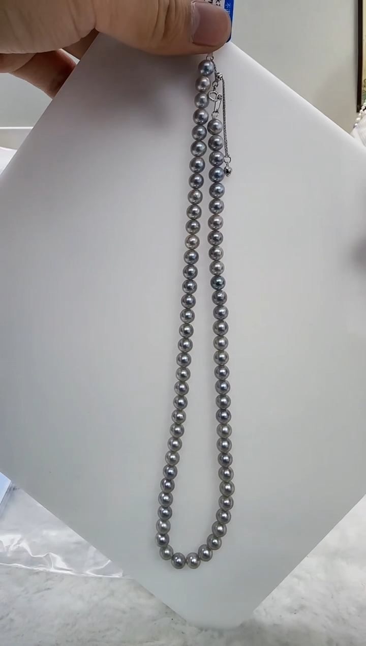 【闪购商品】海水珍珠DA银S925镶嵌t878 灰珠6