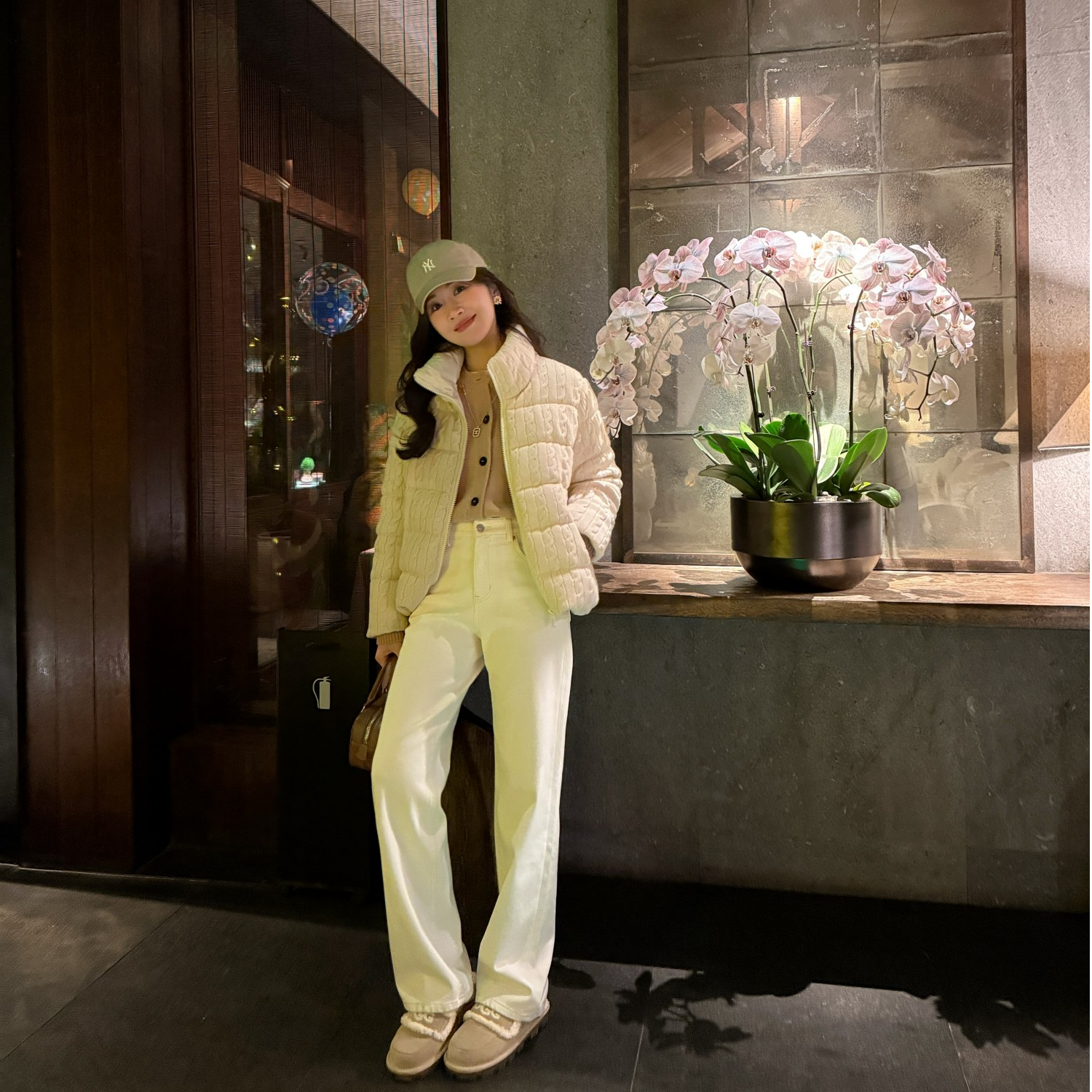 syna绵羊毛立体绞花重工外套-