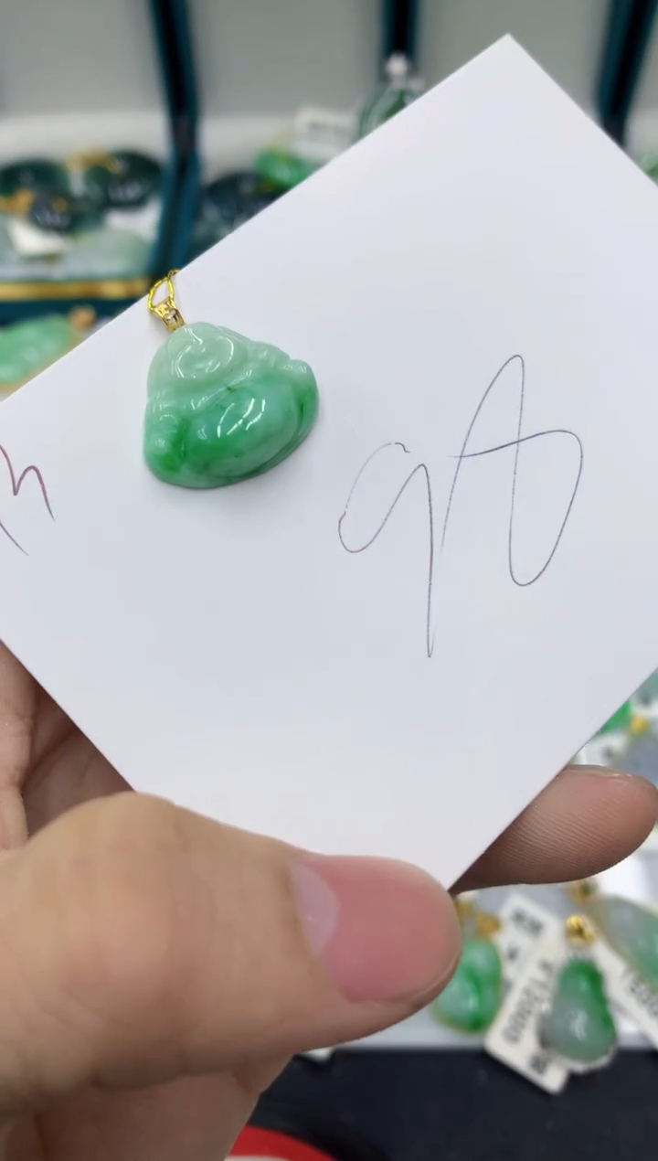 【闪购商品】翡翠颈饰18K金镶嵌11111111111